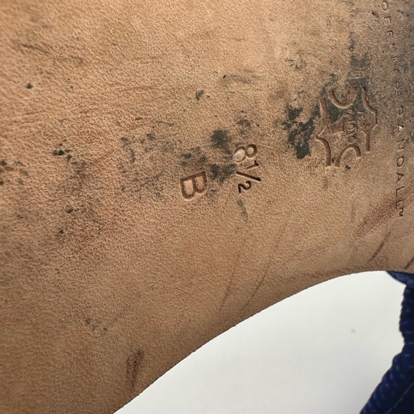 Loeffler Randall Women’s Luella Mignon Knotted Flats Sz 8.5 Electric Purple Blue - Picture 6 of 6